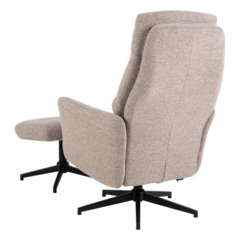 Béžové relaxačné kreslo z textílie buklé London – Actona – Obrázok 4