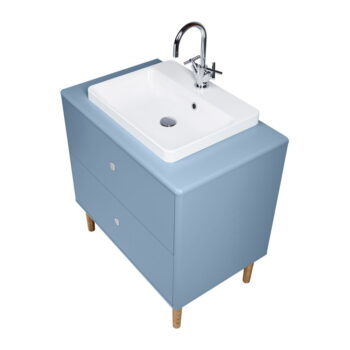Svetlomodrá závesná skrinka s umývadlom bez batérie 80x62 cm Color Bath – Tom Tailor - Image 8