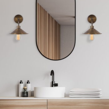 Nástenné svietidlo v bronzovej farbe ø 24 cm Berceste – Opviq lights - Image 3