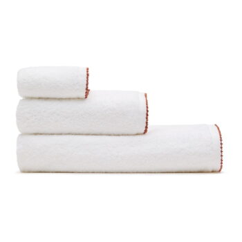 Biely froté bavlnený uterák 30x50 cm Sinami – Kave Home - Image 3