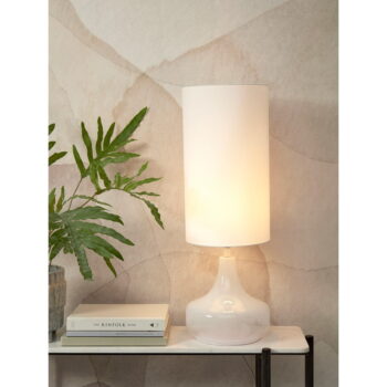 Biela stolová lampa s textilným tienidlom (výška  75 cm) Reykjavik – it's about RoMi - Image 2