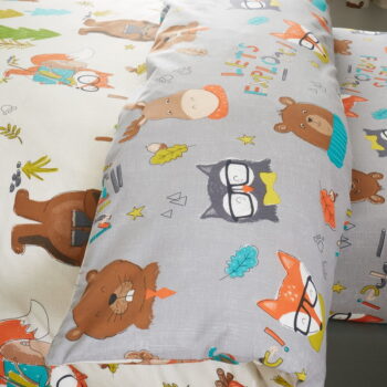 Detské obliečky do postieľky 120x150 cm Woodland Adventure - Catherine Lansfield - Image 4