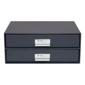 Tmavosivá 2-poschodová zásuvka na dokumenty Bigso Box of Sweden Birger, 33 × 22,5 cm - Image 2