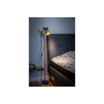 Modrá stojacia lampa s kovovým tienidlom (výška 133,5 cm) Mouse – GTV - Image 3