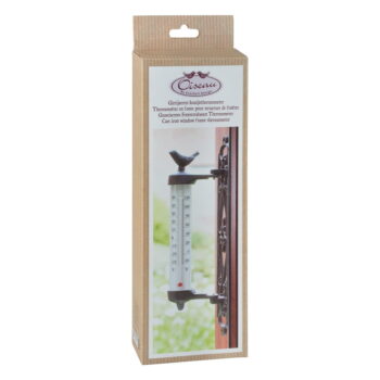 Liatinový nástenný teplomer Esschert Design Bird, výška 27,3 cm – Obrázok 6