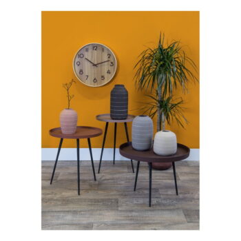 Svetlohnedé nástenné hodiny z lipového dreva Karlsson Pure Medium, ø 40 cm - Image 3