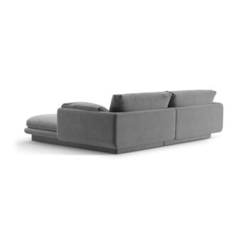 Svetlosivá rohová pohovka z textílie bouclé (ľavý roh) Torino – Micadoni Home - Image 4