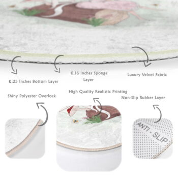 Biely detský koberec ø 100 cm Comfort – Mila Home - Image 8