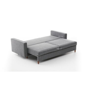 Tmavosivá rozkladacia pohovka 210 cm Eva – Balcab Home - Image 4