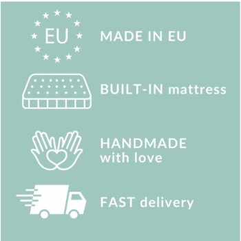 Sivá boxspring posteľ s úložným priestorom 200x200 cm Monpelli – Maison de Rêve – Obrázok 8