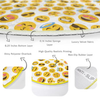 Žltý detský koberec ø 80 cm Comfort – Mila Home – Obrázok 8