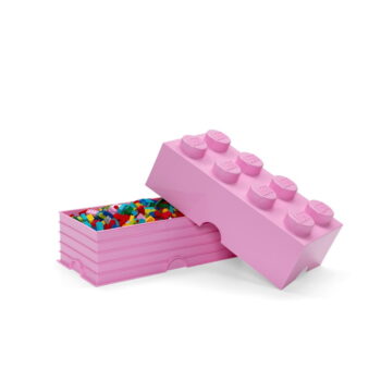 Svetloružový úložný box LEGO® – Obrázok 2