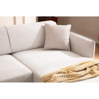 Biela rohová pohovka  Belissimo, pravý roh – Balcab Home - Image 6