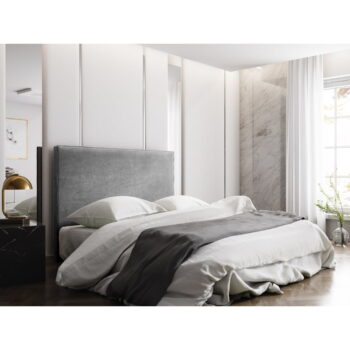 Sivé čelo postele 140x120 cm Natalia – Milo Casa – Obrázok 3