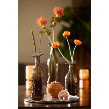Sklenené ťažidlo (výška  8 cm) Flower – Light & Living – Obrázok 2