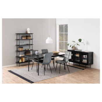 Čierny regál v dekore jaseňa 94x172 cm Angus – Actona - Image 5