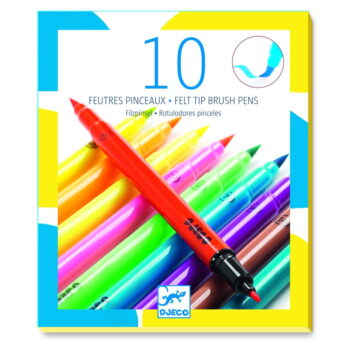 Sada 10 neónových fixiek Djeco – Obrázok 3