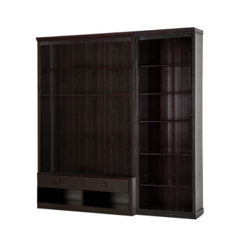 Hnedá TV zostava z borovicového dreva 214x223 cm Anita – Støraa – Obrázok 2