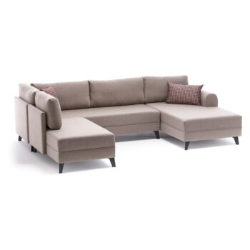 Béžová rohová pohovka (do tvaru "U") Belen – Balcab Home - Image 3