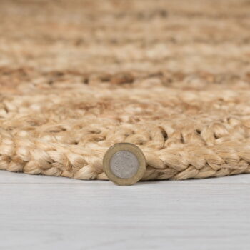 Jutový okrúhly koberec v prírodnej farbe ø 150 cm Eden - Flair Rugs - Image 4