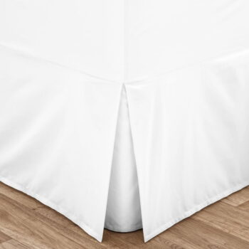 Biely perkálový poťah na rám postele 90x190 cm Easy Iron Percale – Catherine Lansfield