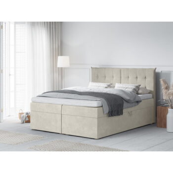 Béžová dvojlôžková posteľ Mazzini Beds Echaveria, 200 x 200 cm - Image 6
