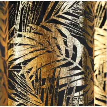 Čierny/v zlatej farbe zamatový dimout záves 140x245 cm Golden Leaves – AmeliaHome – Obrázok 4