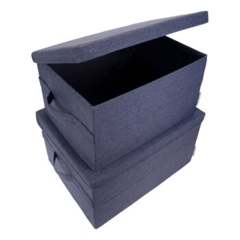 Modrý úložný box Bigso Box of Sweden Wanda, 30 x 20 cm – Obrázok 3