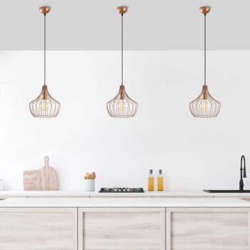 Závesné svietidlo v medenej farbe s kovovým tienidlom ø 27 cm Mezopotamya – Opviq lights - Image 8