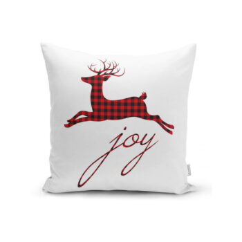 Súprava 4 vianočných obliečok na vankúš a behúň na stôl Minimalist Cushion Covers Christmas Tartan - Image 3