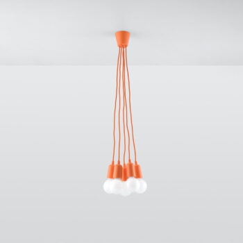 Oranžové závesné svietidlo ø 25 cm Rene – Nice Lamps - Image 4