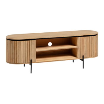 TV stolík z mangového dreva v prírodnej farbe 160x56 cm Licia – Kave Home - Image 3
