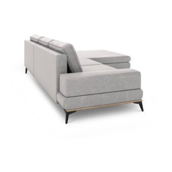 Svetlosivá rozkladacia rohová pohovka Windsor & Co Sofas Planet, pravý roh – Obrázok 4