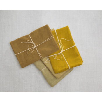 Súprava 4 látkových obrúskov s prímesou ľanu Really Nice Things Beige, 43 x 43 cm - Image 2