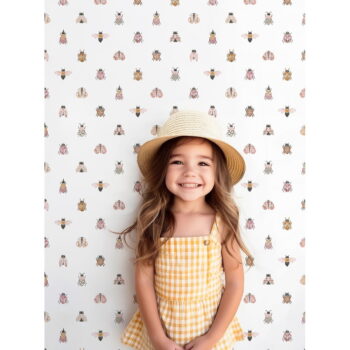Detská tapeta z netkanej textílie 10 m x 50 cm Pretty Insects – Lilipinso – Obrázok 3