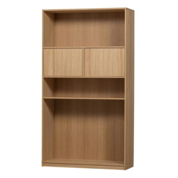 Modulárna knižnica v dekore duba v prírodnej farbe 264x243 cm Modulair – vtwonen - Image 9