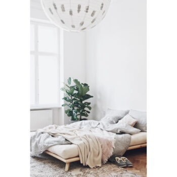 Čierna dvojlôžková posteľ z borovicového dreva s roštom 160x200 cm Senza – Karup Design - Image 4