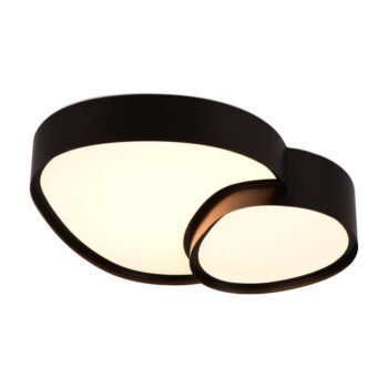 Čierne LED stropné svietidlo 36x43.5 cm Rise – Trio - Image 6