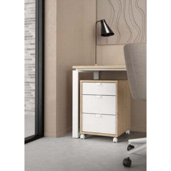 Skrinka v dekore duba v bielo-prírodnej farbe 41x61 cm Sign – Tvilum - Image 6