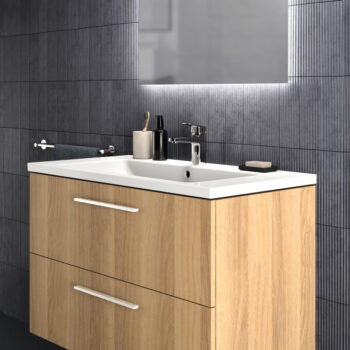 Závesná skrinka pod umývadlo v dekore duba v prírodnej farbe 100x63 cm i.Life B – Ideal Standard – Obrázok 11