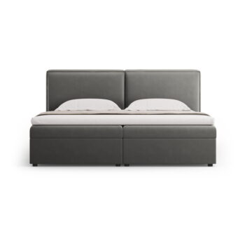 Sivá boxspring posteľ s úložným priestorom 160x200 cm Arendal – Cosmopolitan Design - Image 4