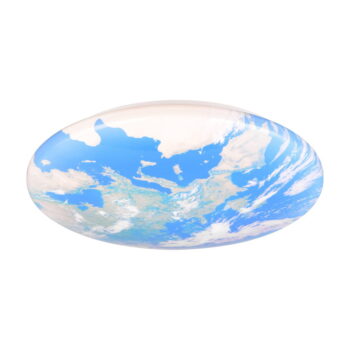 Modré LED stropné svietidlo ø 37 cm Terra – Trio - Image 2