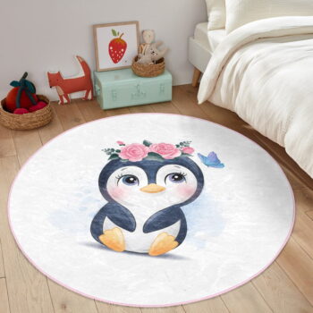 Biely detský koberec ø 120 cm Comfort – Mila Home - Image 6