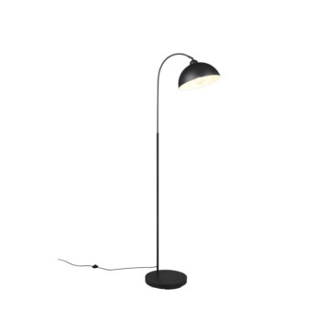 Čierna stojacia lampa s kovovým tienidlom (výška 170 cm) Sierra – Trio - Image 3