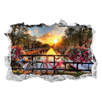 3D samolepka na stenu Ambiance Sunrise ovr Amsterdam - Image 2