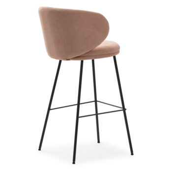 Svetloružové barové stoličky v súprave 2 ks (výška sedadla 65 cm) Rush – Marckeric – Obrázok 3