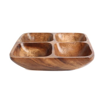Hnedá drevená servírovacia misa Kora – Premier Housewares - Image 2