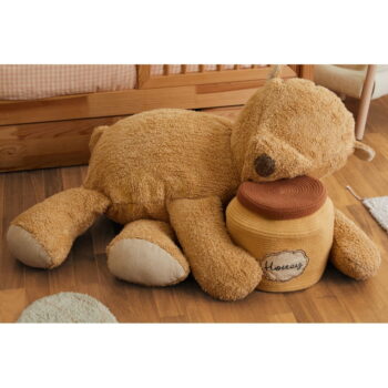 Hnedý detský puf Sleepy Bear – Lorena Canals - Image 4