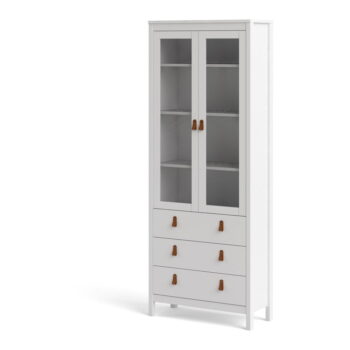 Biela vitrína 78x199 cm Madrid – Tvilum - Image 10