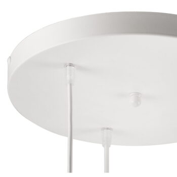 Biele závesné svietidlo s kovovým tienidlom ø 37 cm Danielle – LAMKUR - Image 6
